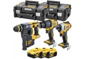 DeWALT DCK377P3T Aku súprava náradia (DCD708+DCF809+DCH273+18V/3x5,0Ah) 2xTstak